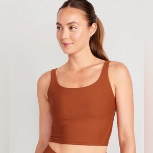 NWT! Old Navy Umbria Light Support PowerSoft Longline Sports Bra -📚